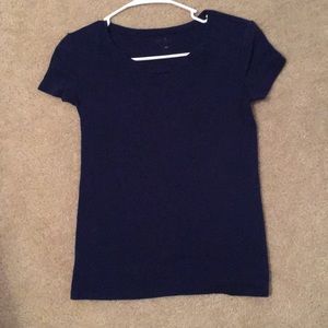 Me you blue short sleeve top